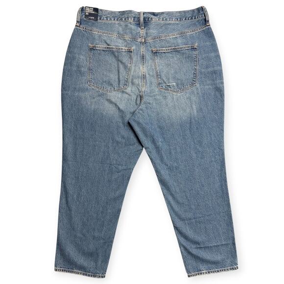 J.CREW Factory‎ Women's High Rise Straight Crop Jeans Sz 35 Premium Edition Plus - Picture 2 of 13